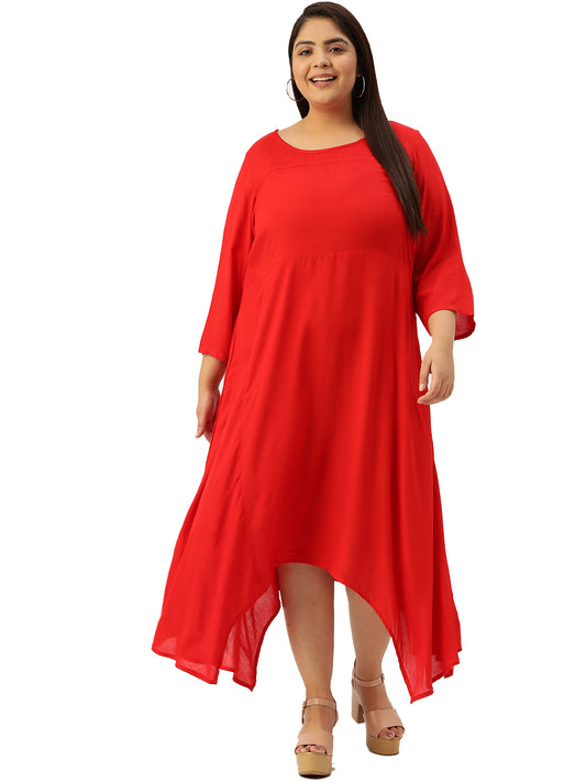 Modern Trendy Plus Size Women’s Dress