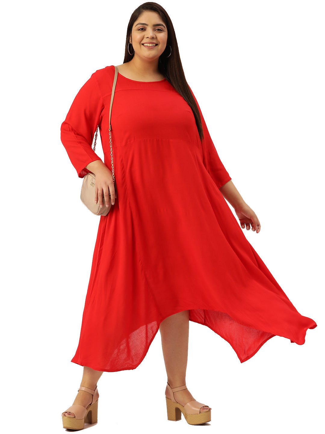 Modern Trendy Plus Size Women’s Dress