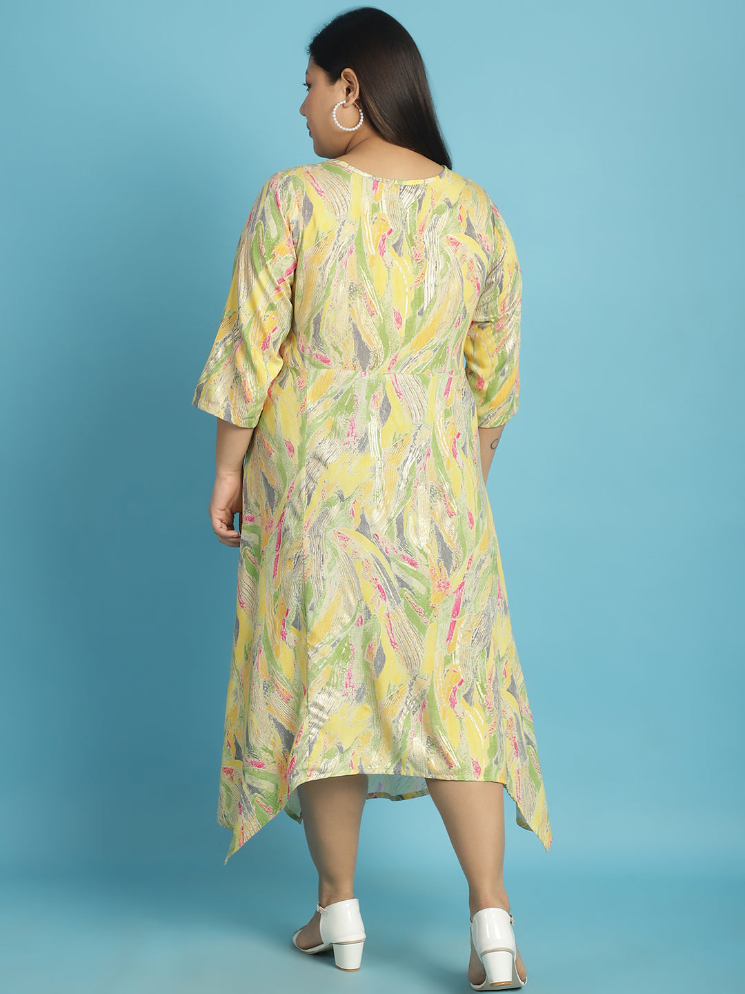 Plus Size A-Line Midi Dress