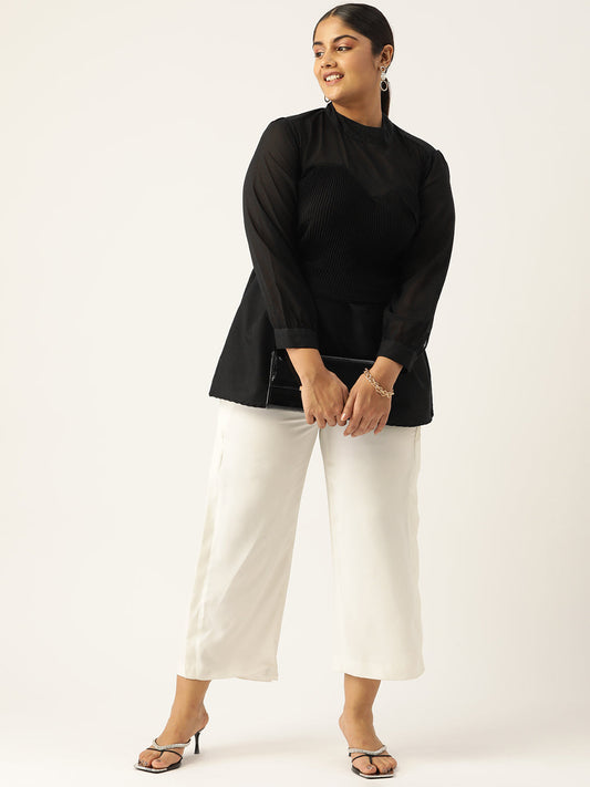 Elegant Plus Size Women Casual Top
