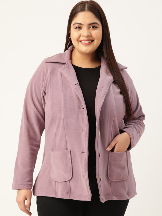 Classic Open-Front Buttoned Jacket
