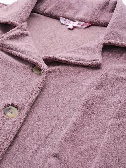 Classic Open-Front Buttoned Jacket