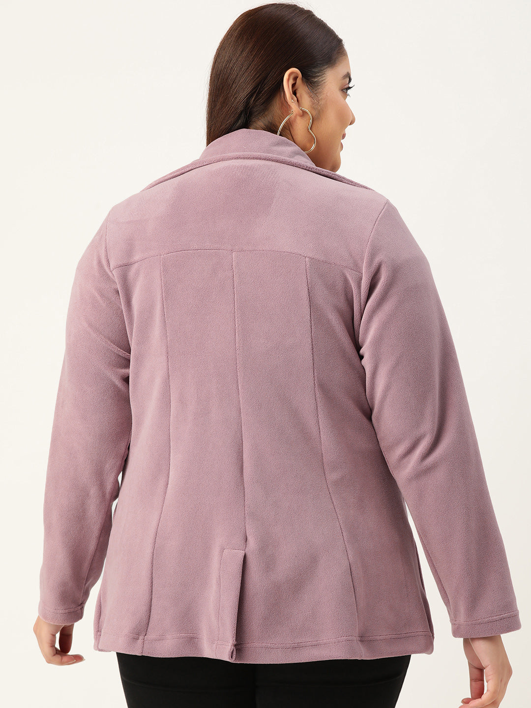 Classic Open-Front Buttoned Jacket