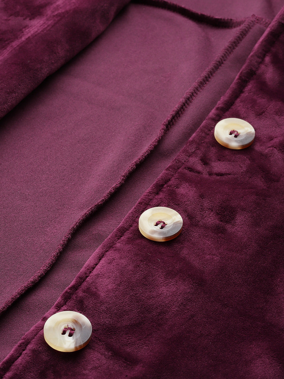 Classic Open-Front Buttoned Jacket