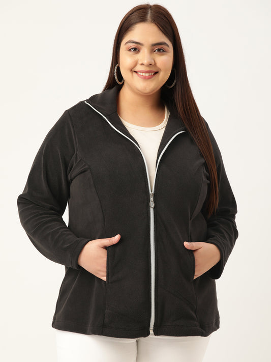 Soft Fleece Zip-Up Jacket