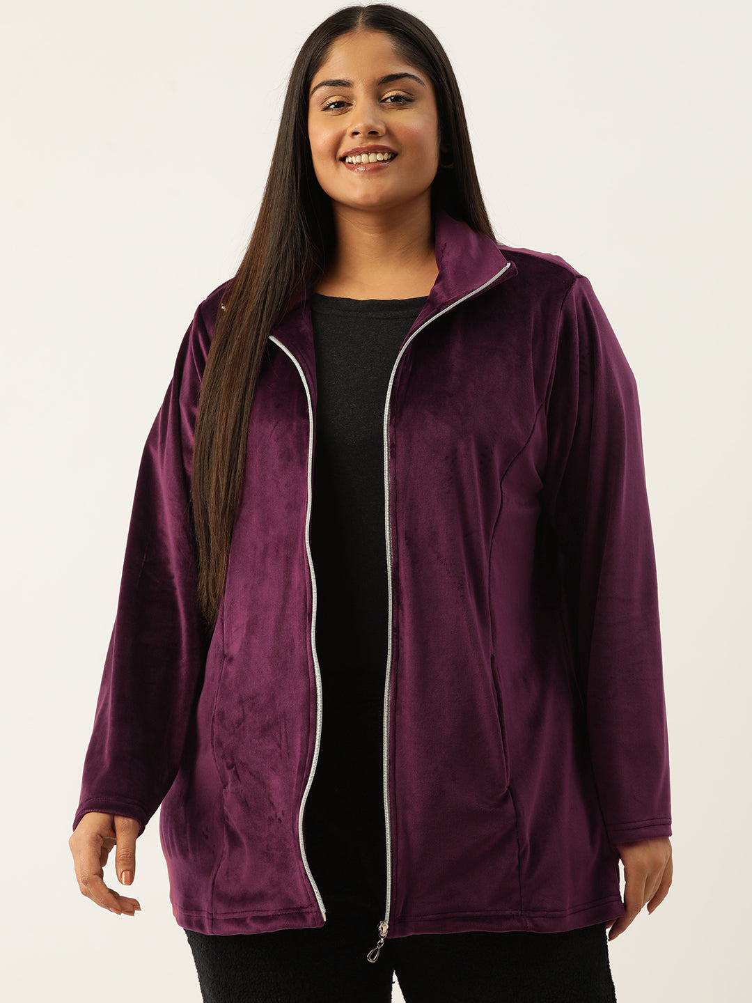 Soft Fleece Zip-Up Jacket