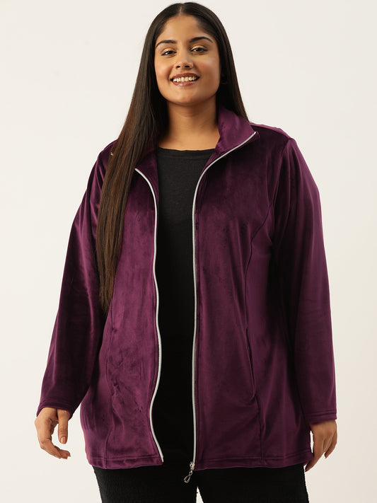 Soft Fleece Zip-Up Jacket