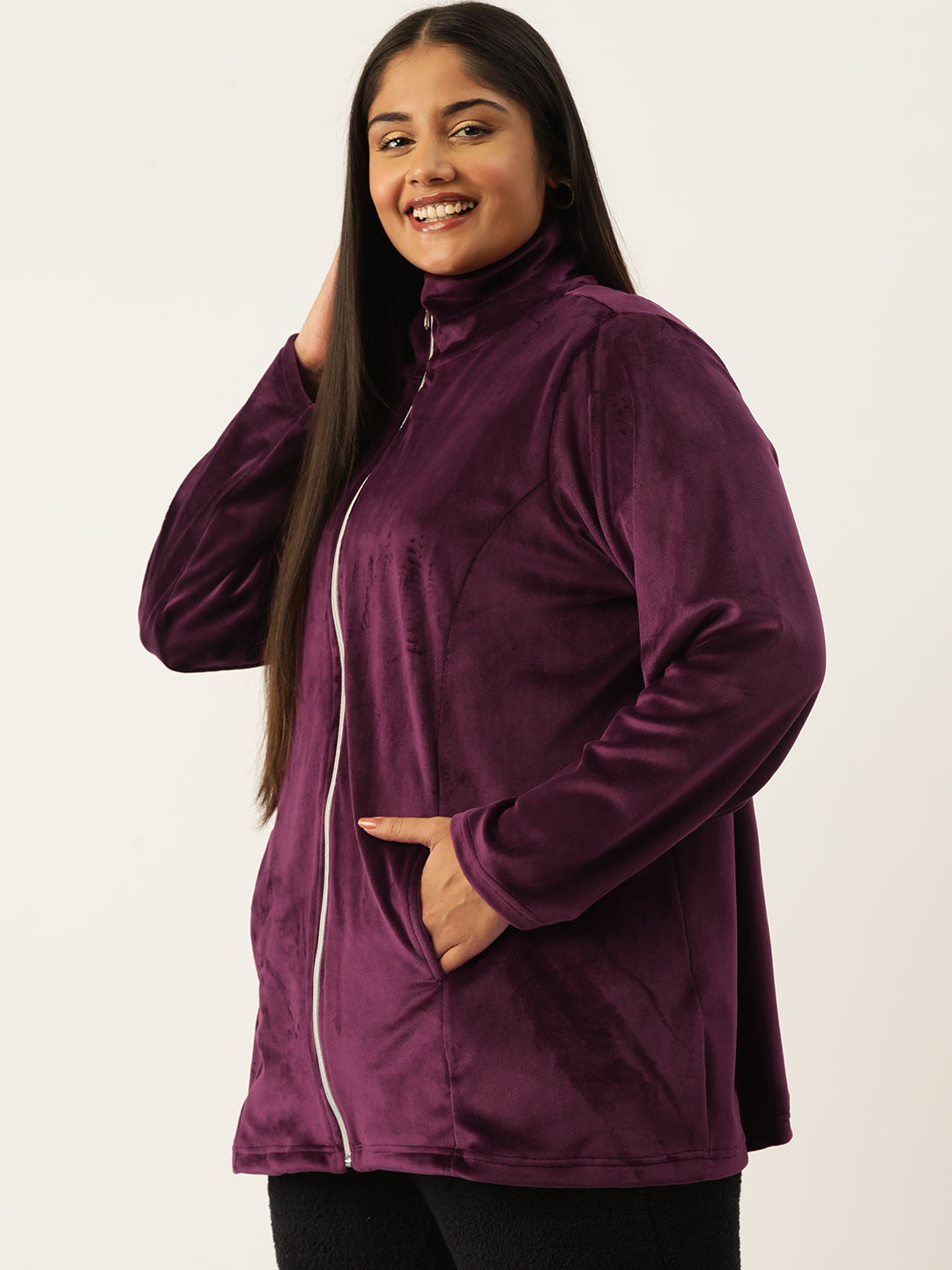 Soft Fleece Zip-Up Jacket