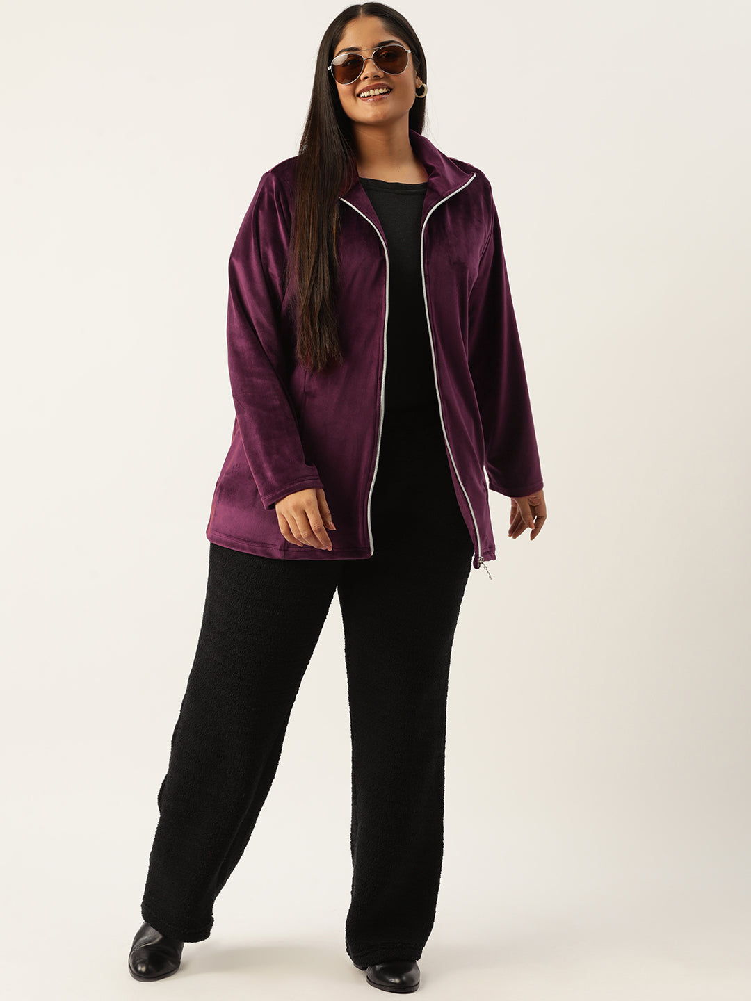 Soft Fleece Zip-Up Jacket