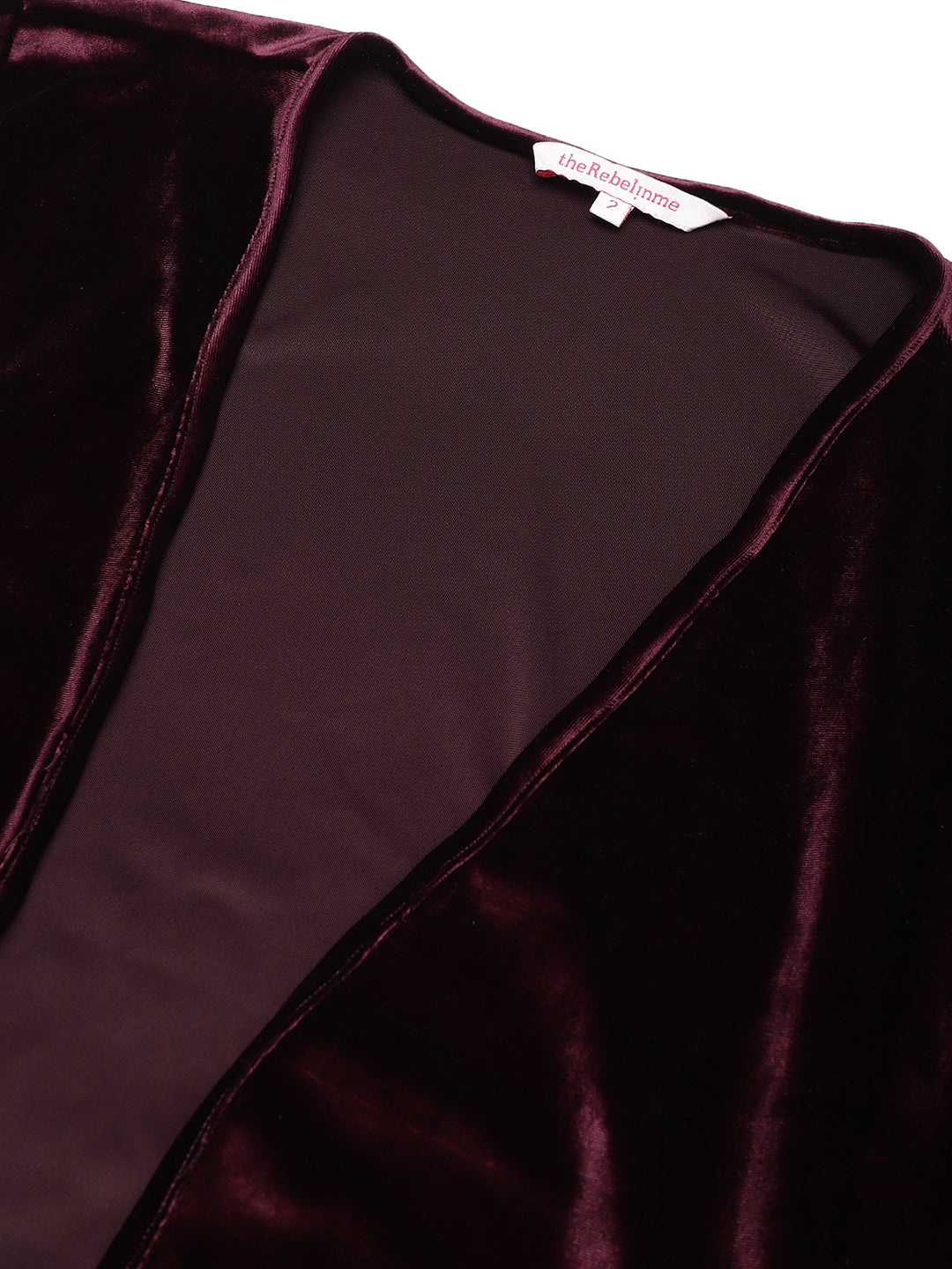 Velvet Open-Front Jacket