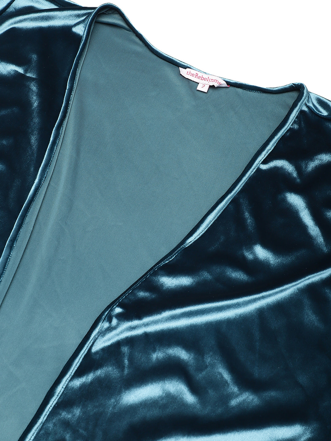 Velvet Open-Front Jacket