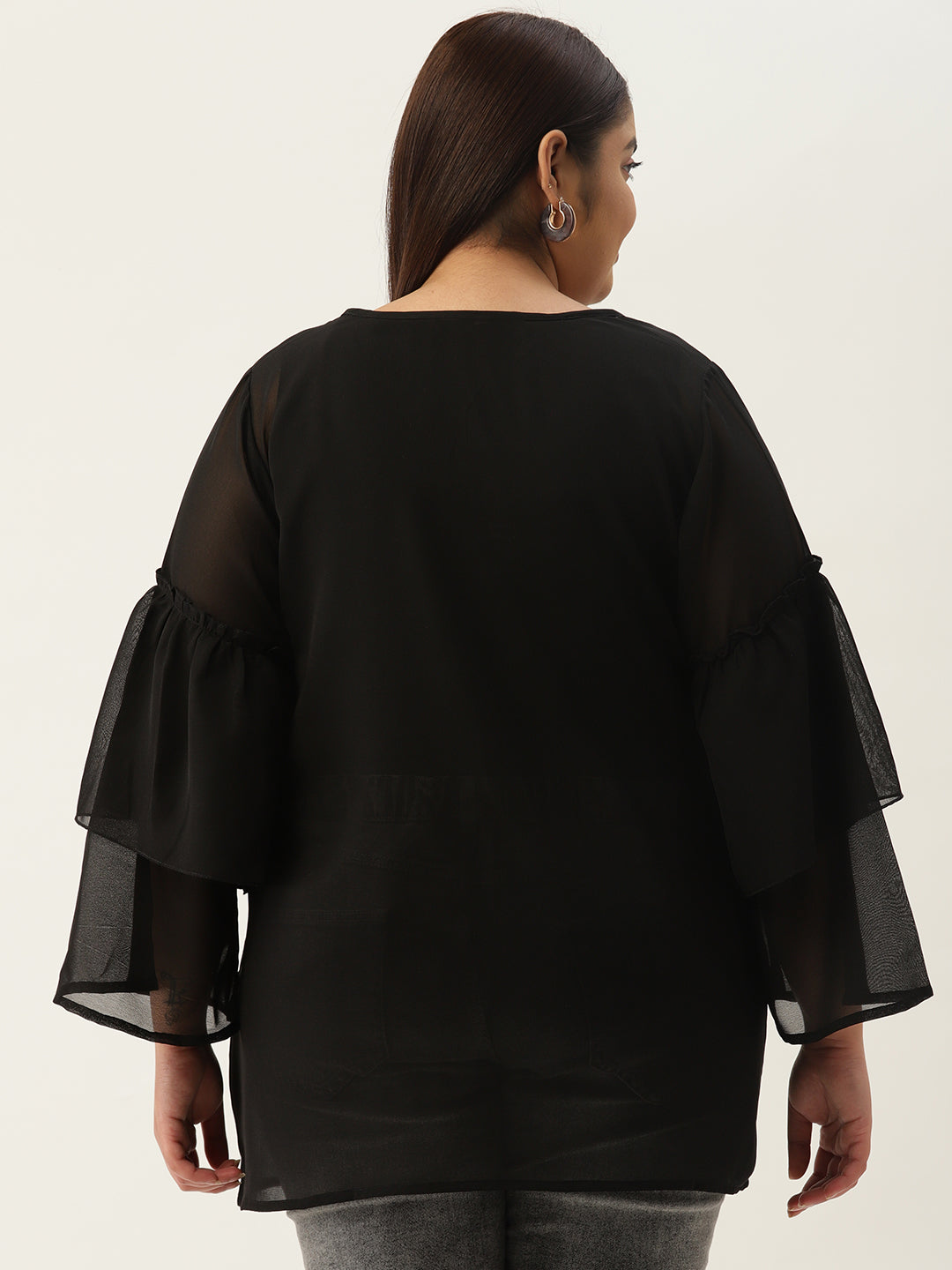 Elegant Plus Size Women Casual Top