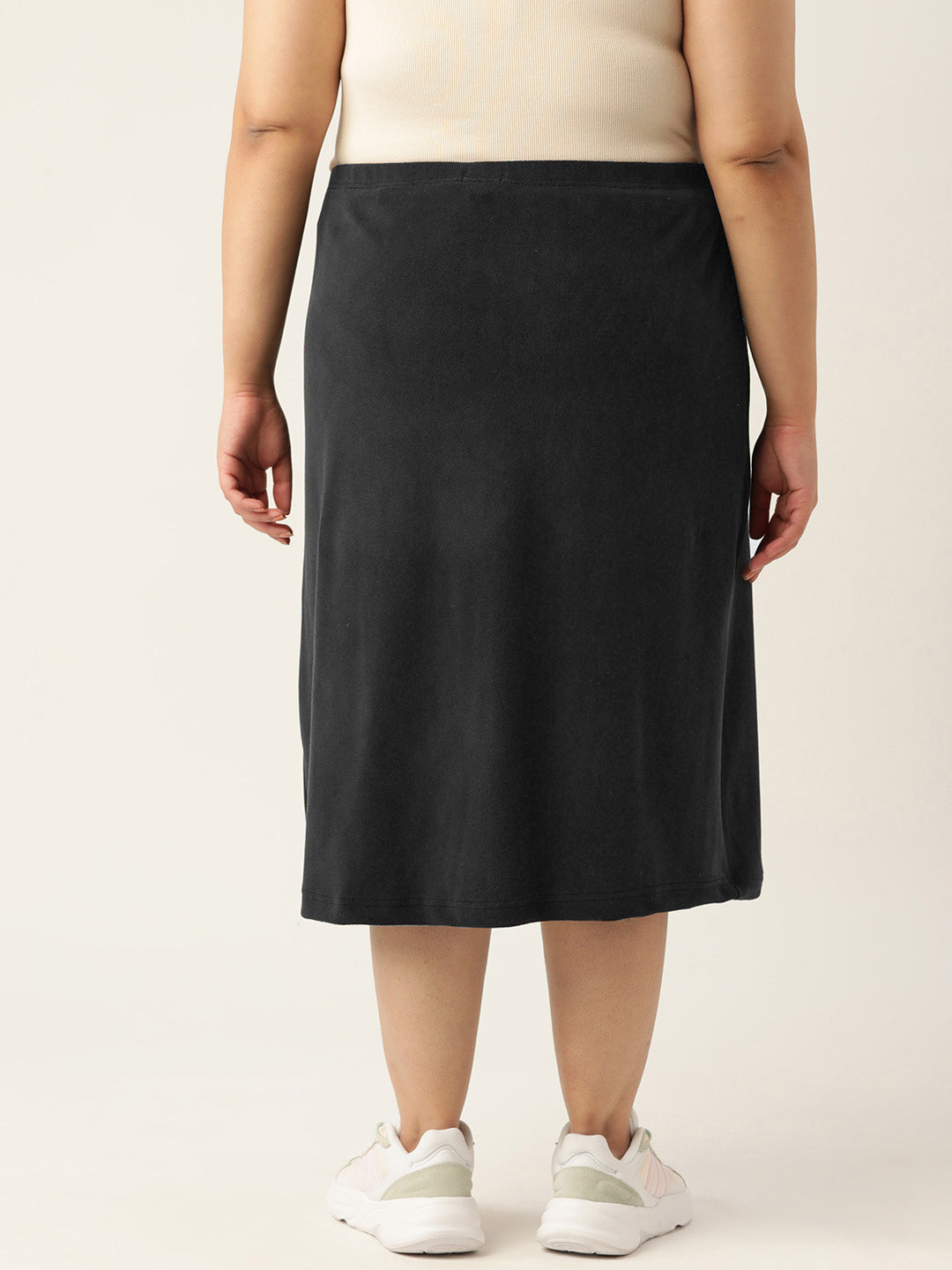 Straight Midi Sherpa Skirt