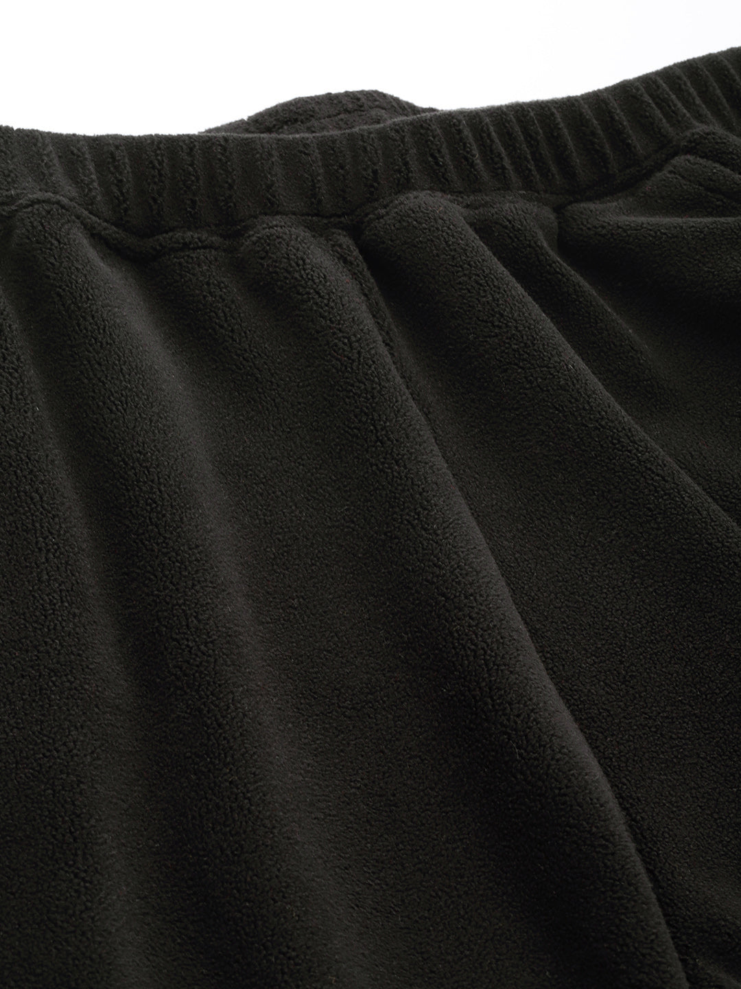 Straight Fit High-Rise Sherpa Trousers