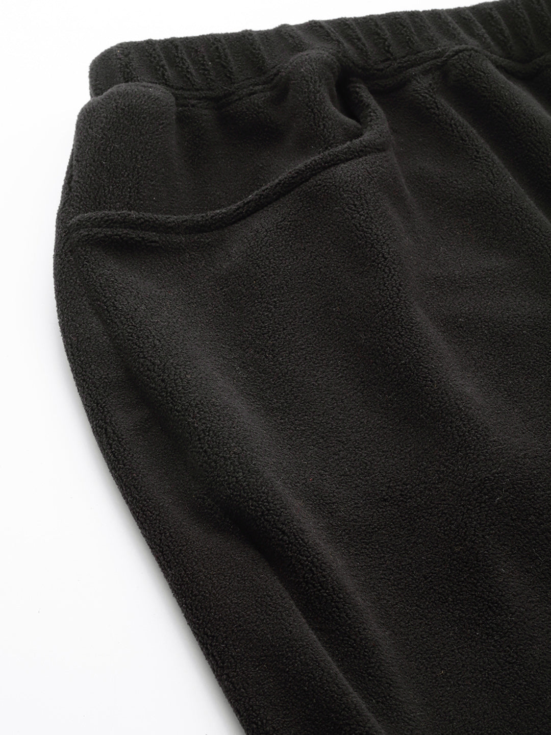 Straight Fit High-Rise Sherpa Trousers