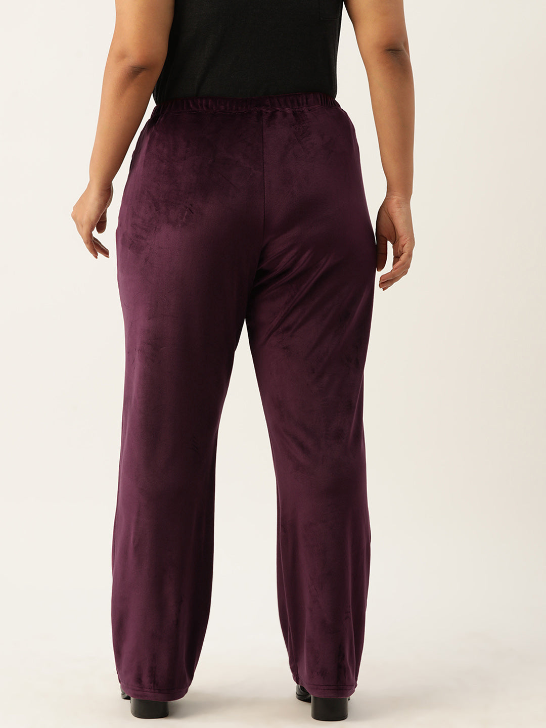 Straight Fit High-Rise Sherpa Trousers