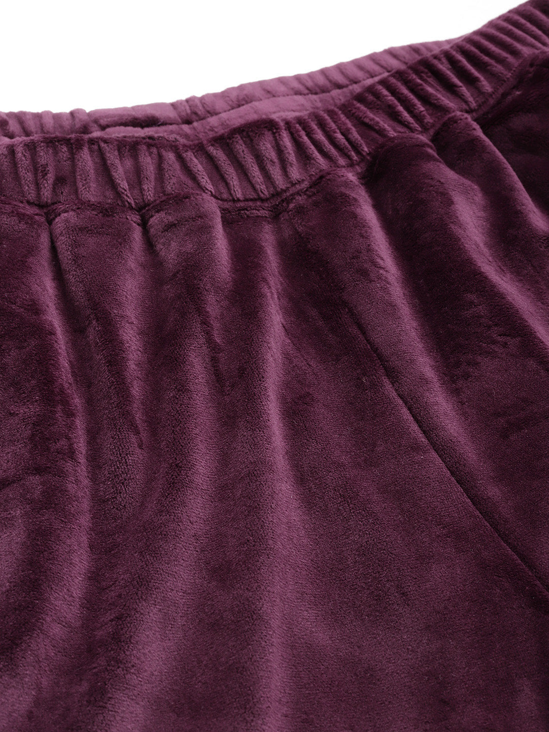 Straight Fit High-Rise Sherpa Trousers