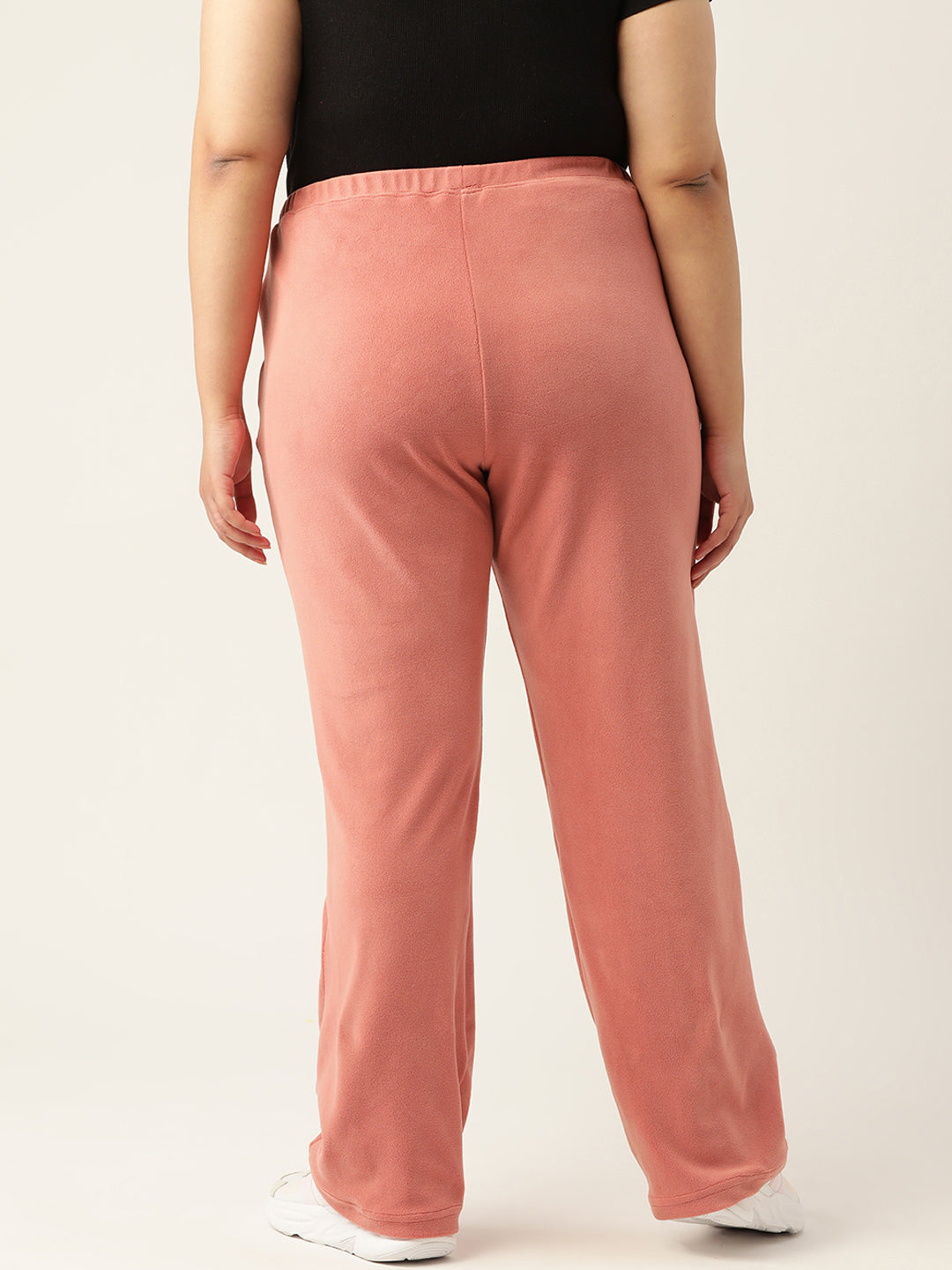 Straight Fit High-Rise Sherpa Trousers