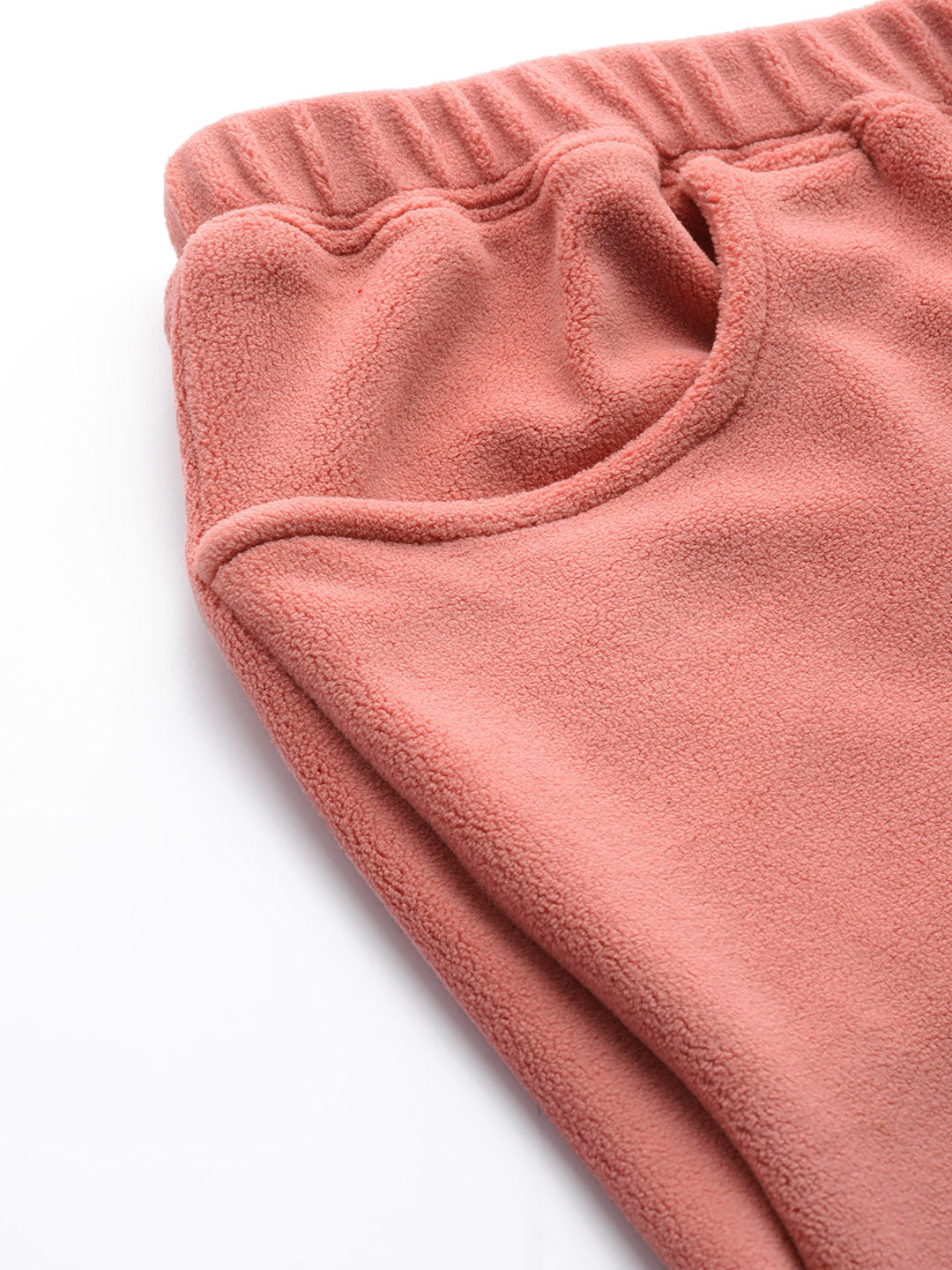 Straight Fit High-Rise Sherpa Trousers