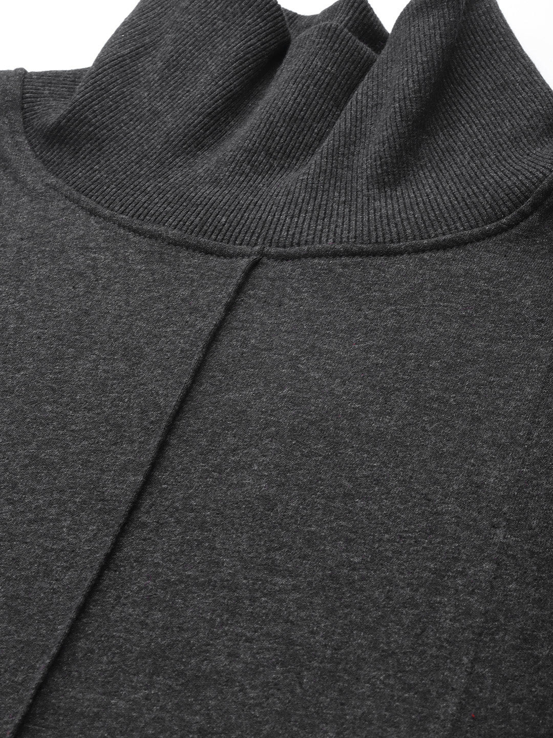 High Neck Fleece Sweatshirt