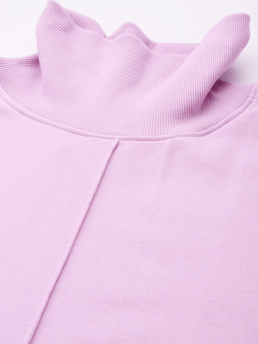 High Neck Fleece Sweatshirt