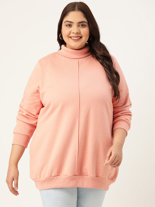 High Neck Fleece Sweatshirt