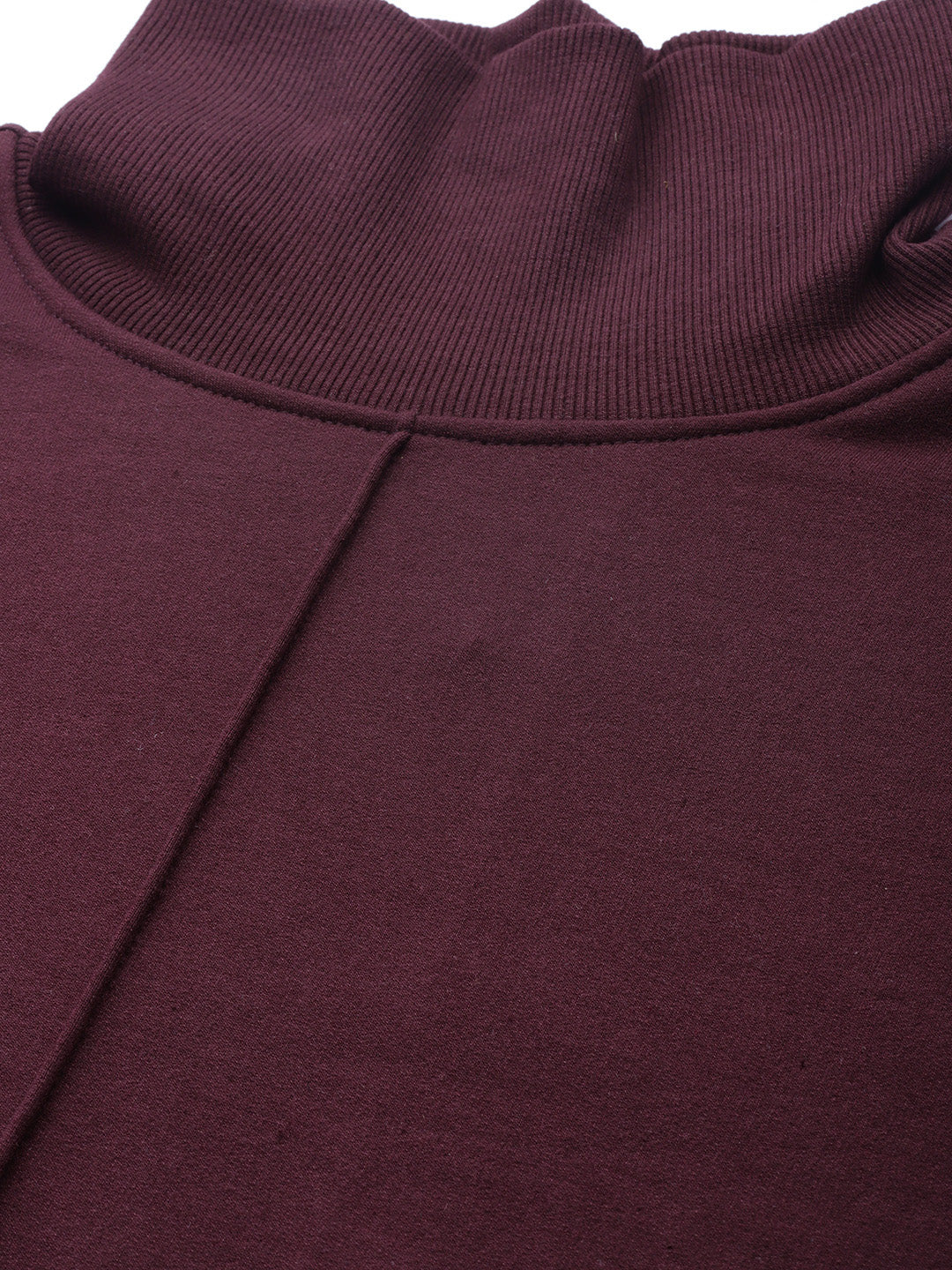 High Neck Fleece Sweatshirt