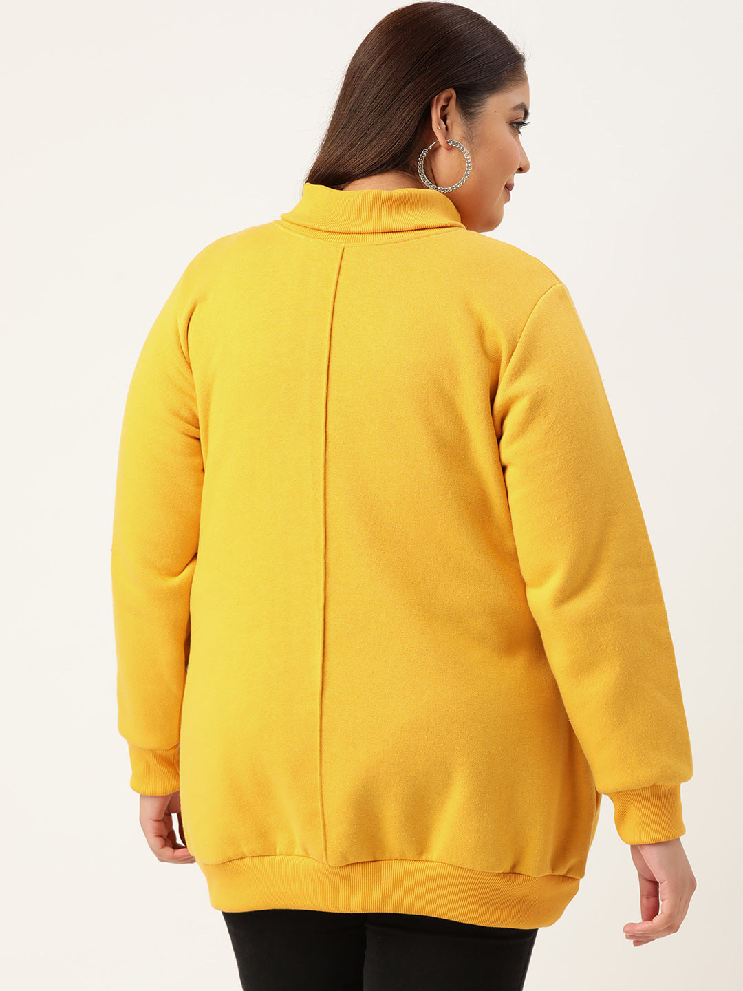 High Neck Fleece Sweatshirt