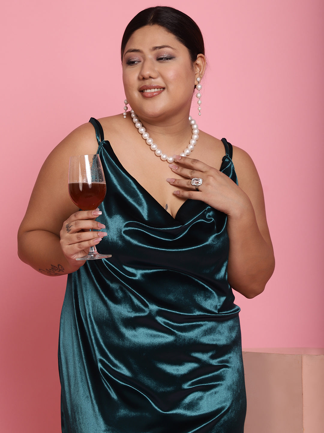 Plus Size Velvet Party Wear Dress