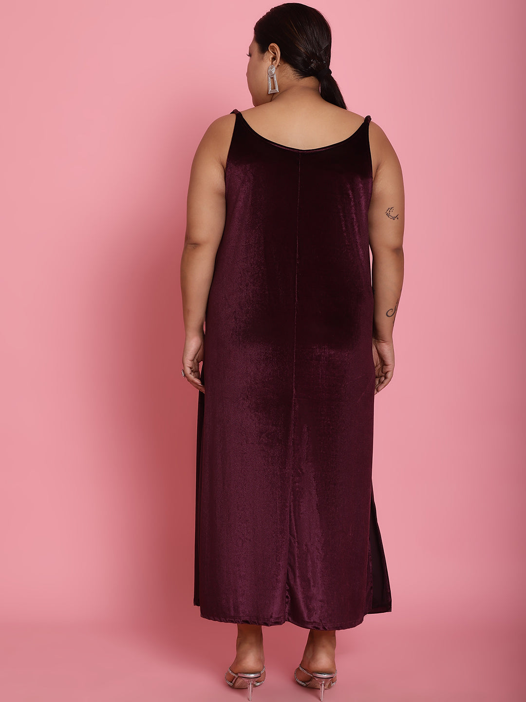 Plus Size Velvet Party Wear Dress