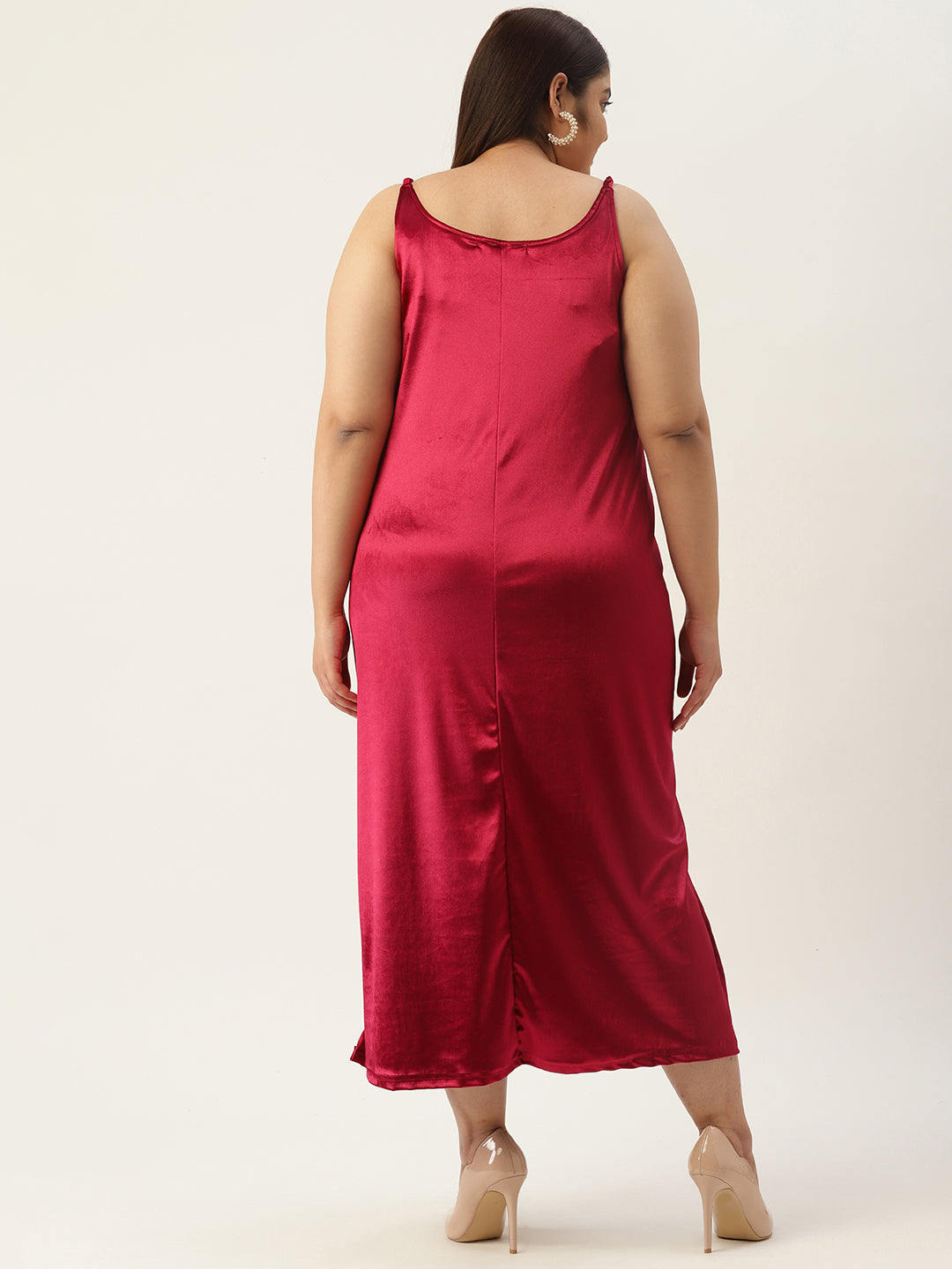 Plus Size Velvet Party Wear Dress