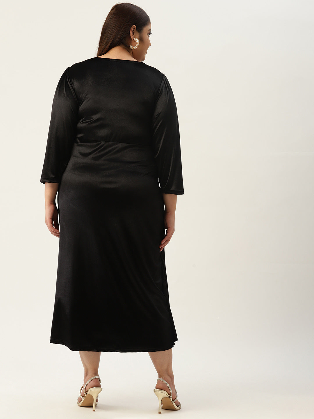 Plus Size Velvet Party Wear Dress