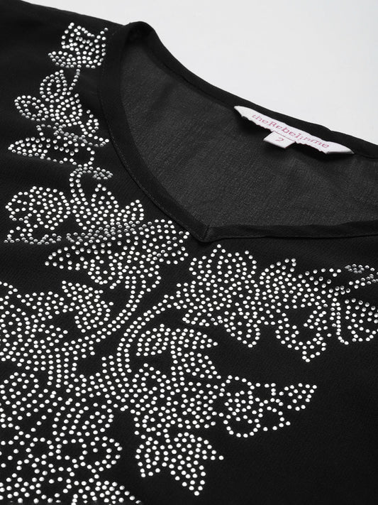 Plus Size Embellished Party Wear Dress