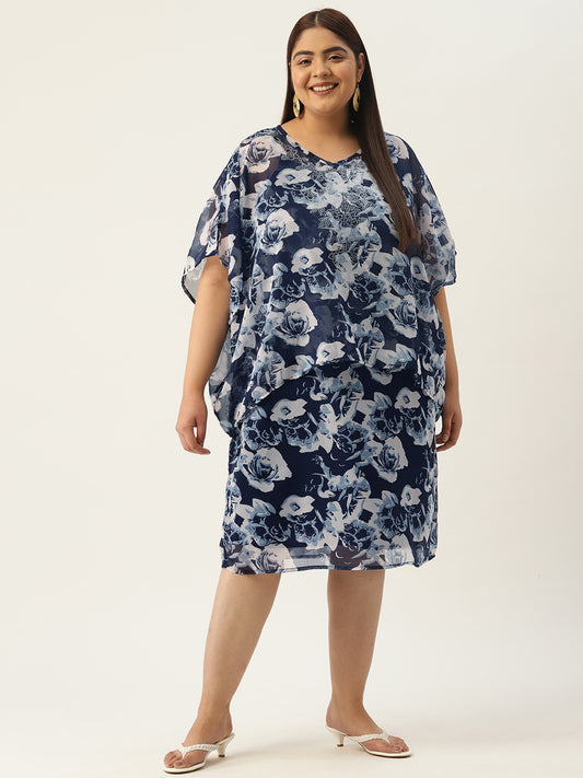 Plus Size Embellished Party Wear Dress