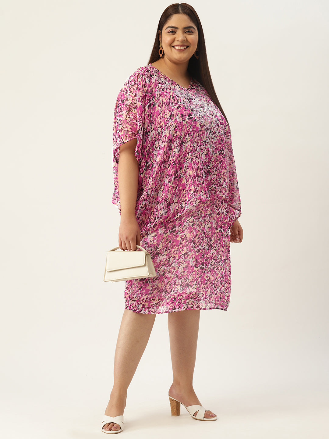 Plus Size Embellished Party Wear Dress