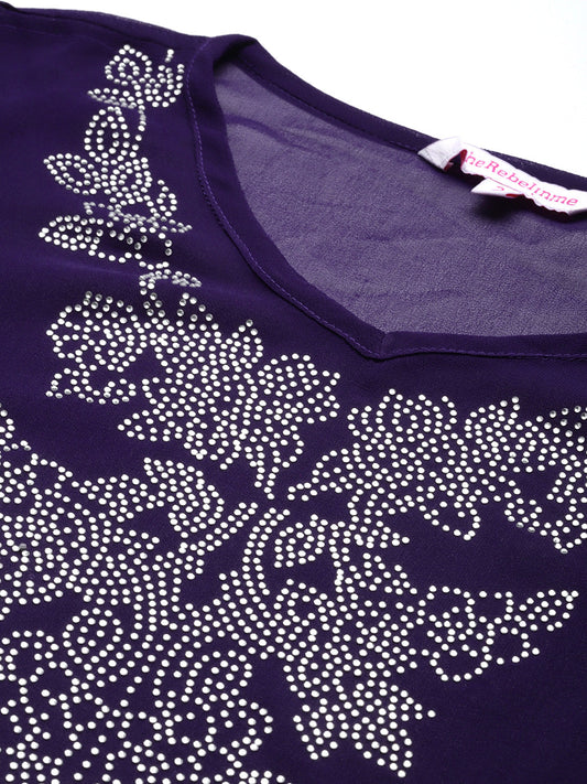 Plus Size Embellished Party Wear Dress
