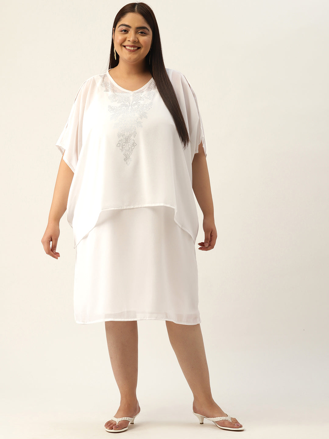 Plus Size Embellished Party Wear Dress