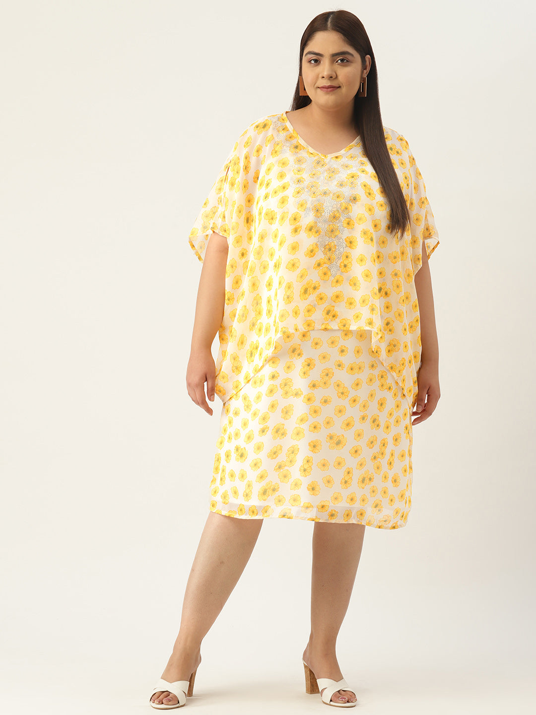 Plus Size Embellished Party Wear Dress