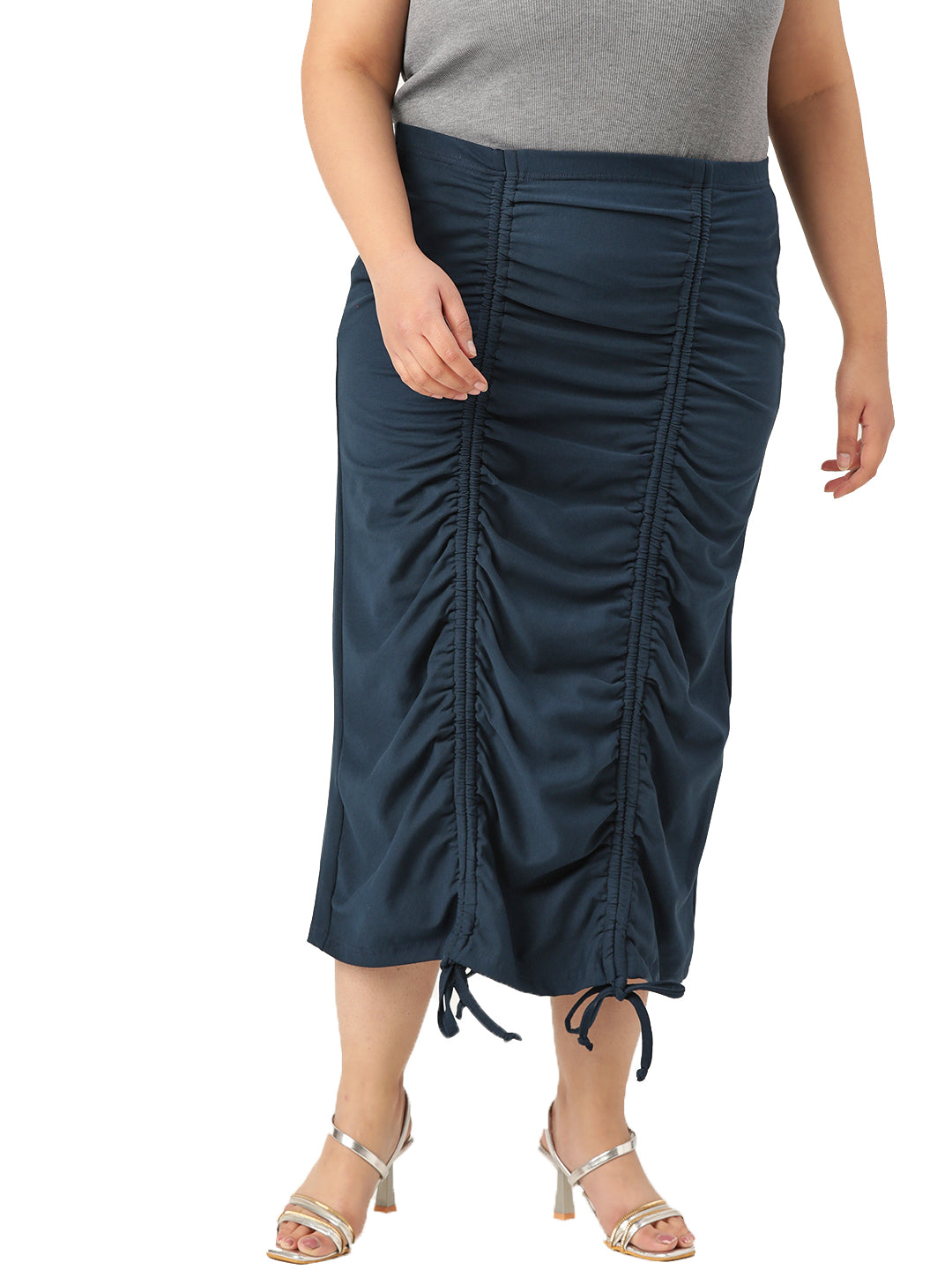 Elegant A-Line Long Maxi Skirt