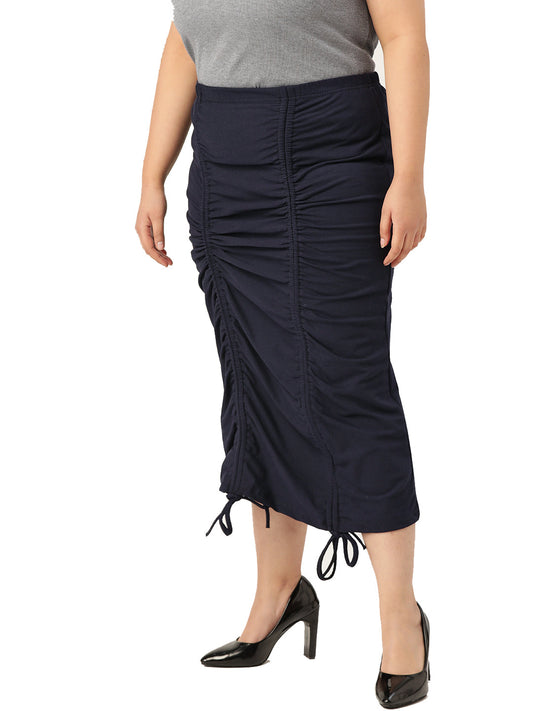 Plus Size Long Skirt with Tummy Tucker