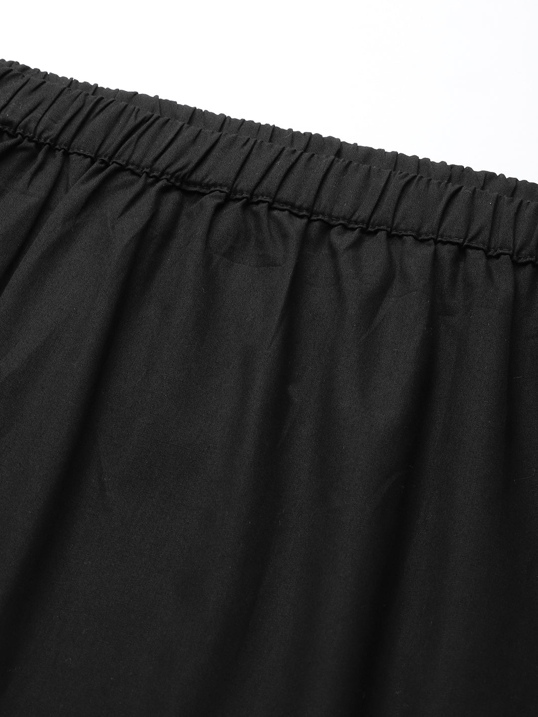 Plus Size Asymmetrical Midi Pure Cotton Skirt