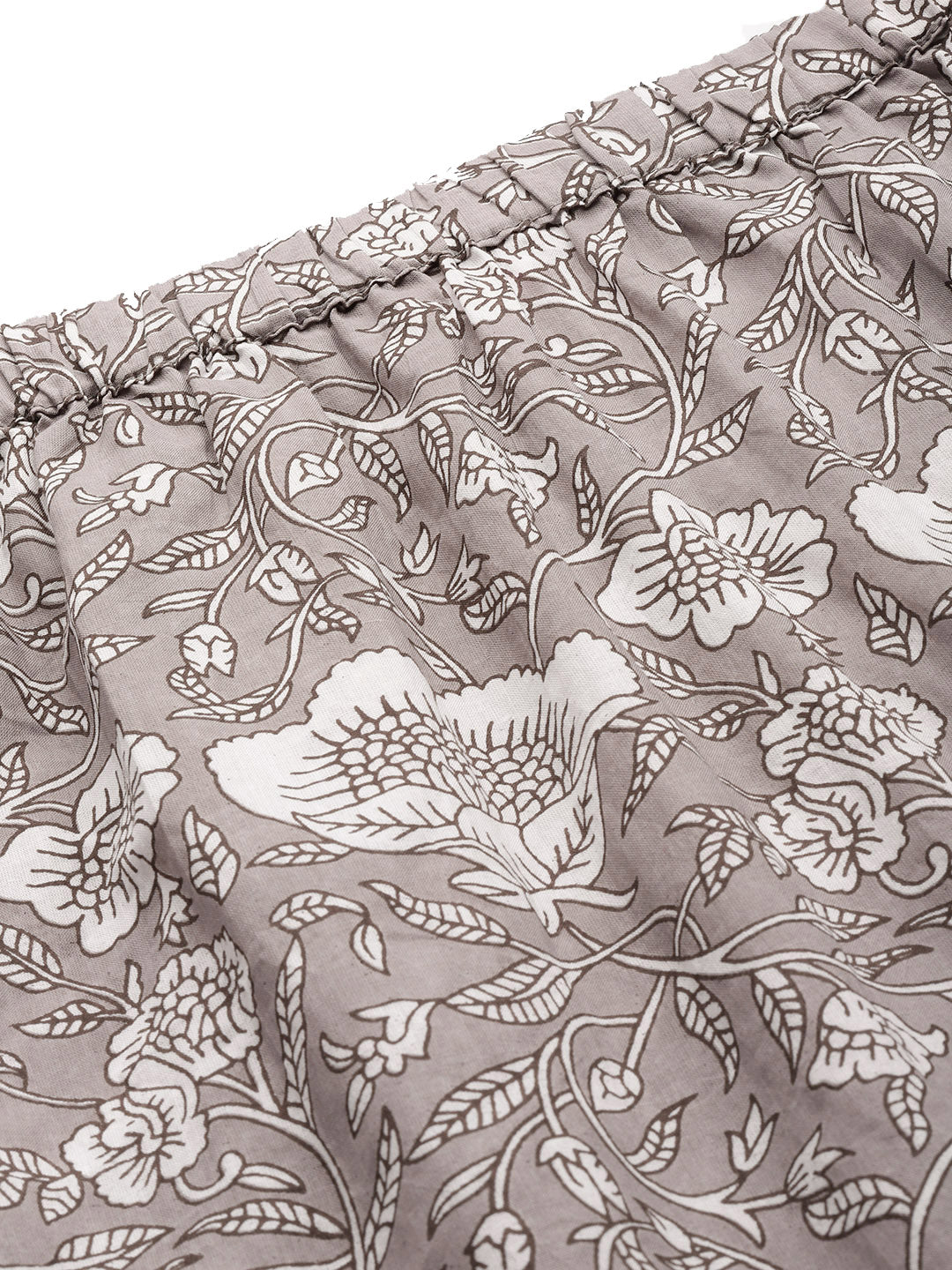 Plus Size Asymmetrical Midi Pure Cotton Skirt