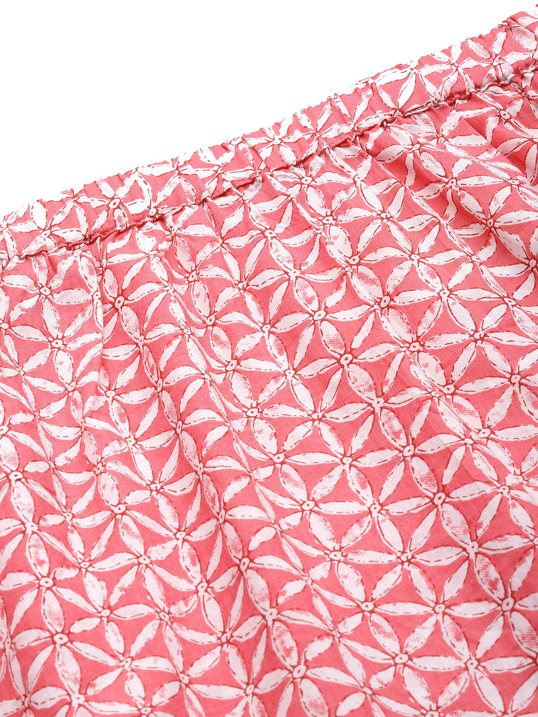 Plus Size Asymmetrical Hem Pure Cotton Skirt