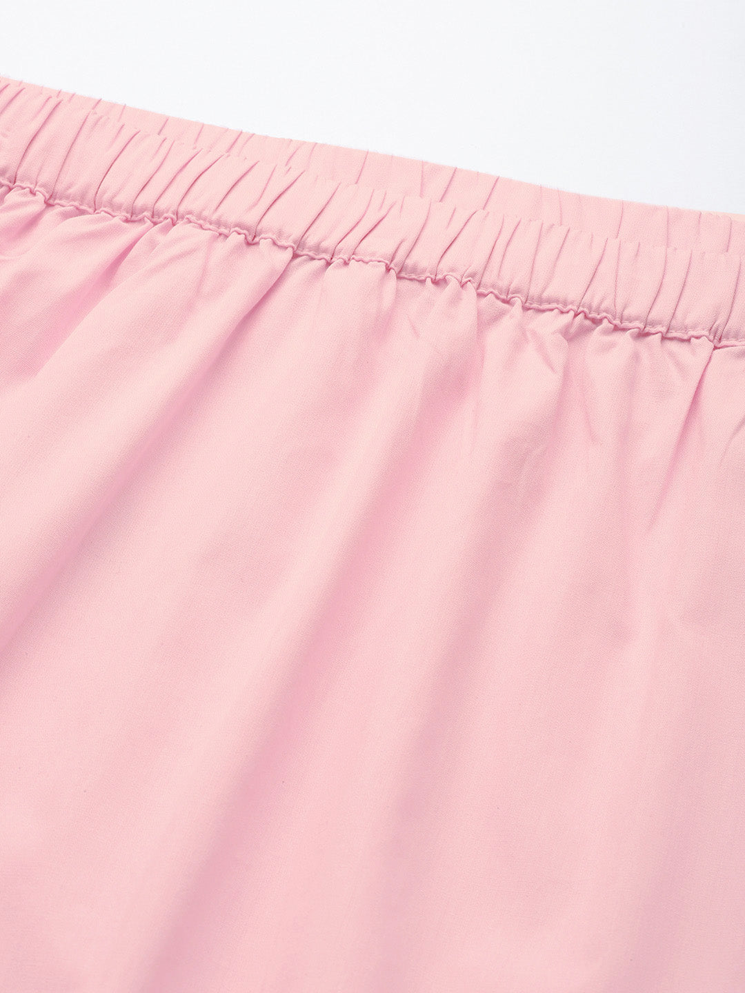 Plus Size Asymmetrical Hem Pure Cotton Skirt