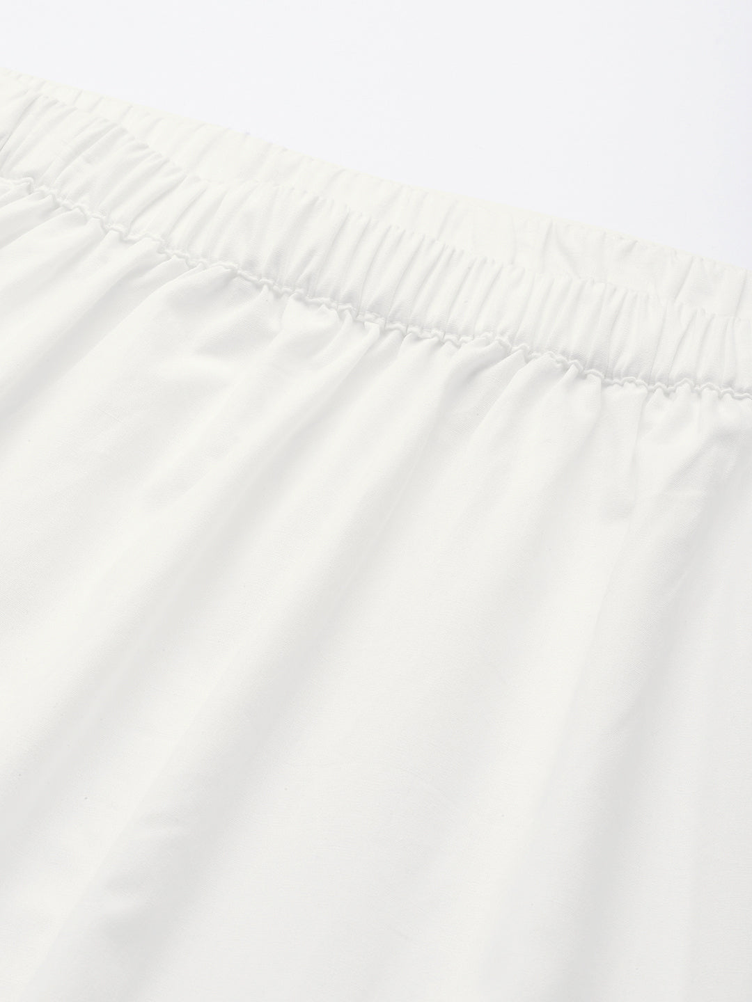 Plus Size Asymmetrical Midi Pure Cotton Skirt