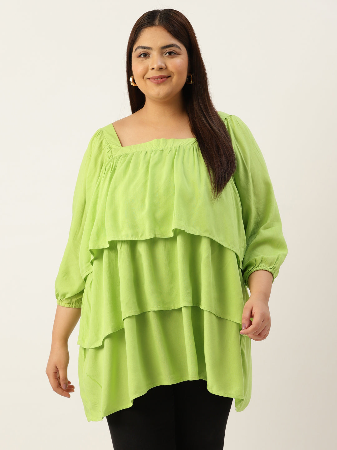 Plus Size Longline Top