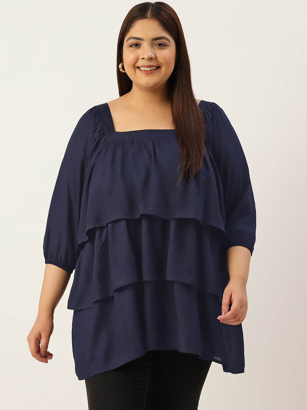 Plus Size Longline Top