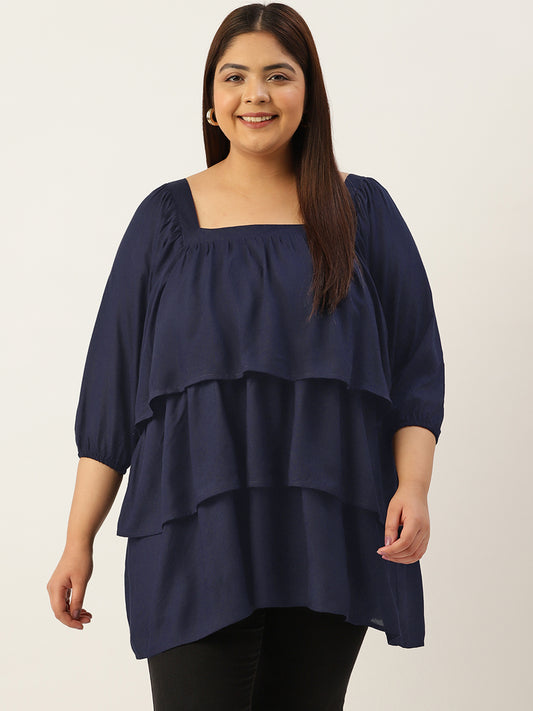 Plus Size Longline Top