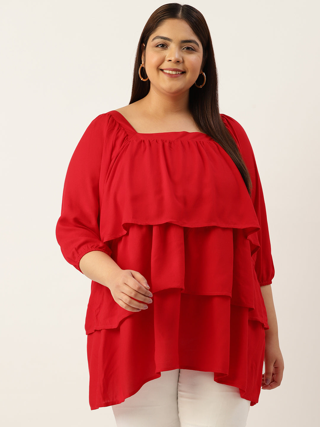 Plus Size Longline Top