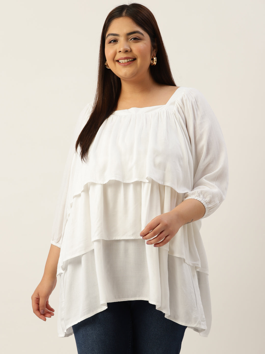 Plus Size Longline Top